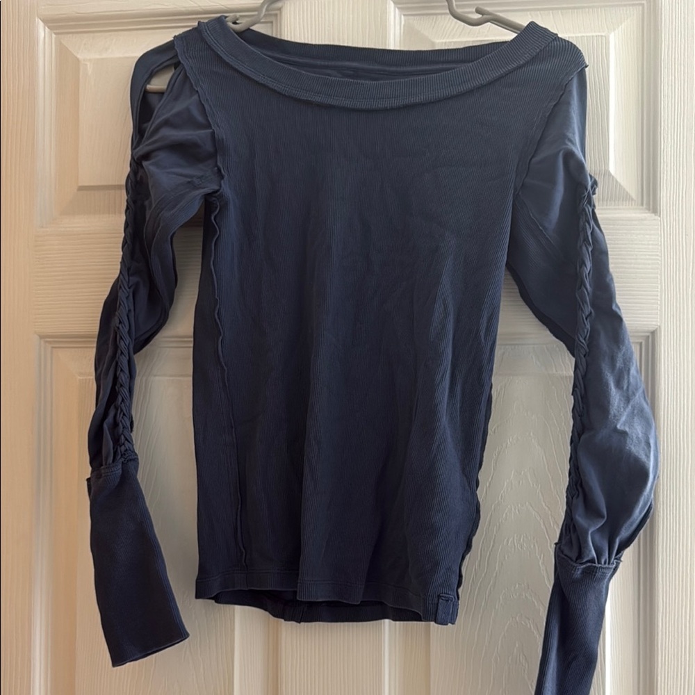 We the Free Women's Navy Long Sleeve Top